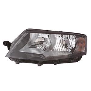 Lights, Left Headlamp (Halogen, Takes H7 / H15 Bulbs, Supplied With Motor) for Skoda OCTAVIA 2013 on, 