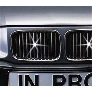 Grilles, BMW 3 Series (E90) 2005 2008 Chrome Grille Adapter Set, In.Pro.