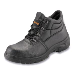 Personal Protective Equipment, Safety Chukka Boots (Steel Midsole)   Black   uK 8, WORKTOUGH