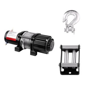 Towing Accessories, Off Road Car Winch with 28m Rope   2040kg Towing Capacity with Roller Giude, MSW