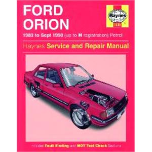 Haynes DIY Workshop Manuals, Haynes Manual, Ford Orion Petrol (83   Sept 90), Haynes