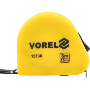 Hardware, MEASURING TAPE YELLOW SOFT 8Mx25MM, VOREL