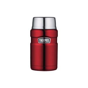 Flasks, Thermos Stainless Steel King Food Flask   710ml   Red, Thermos