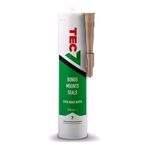 Sealants, Tec 7 Sealant & Adhesive Light Oak 310ml Cartridge, Tec7