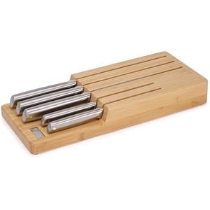 Kitchen and Dining, Joseph Joseph Elevate Steel 5 Piece Knife Set with In Drawer Bamboo Storage Tray, JosephJoseph