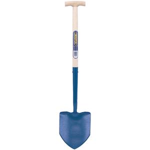 Shovels and Mixing, Draper Expert 10874 Solid Forged Round Mouth Shovel T Handled with Ash Shaft, Draper