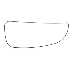 Wing Mirrors, Right Stick On Blind Spot Wing Mirror Glass for PEUGEOT BOXER Bus, 2006 Onwards, SUMMIT