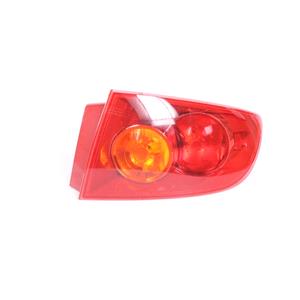 Lights, Right Rear Lamp (Outer, Red Bezel, Saloon Only) for Mazda 3 Saloon 2004   2007, 