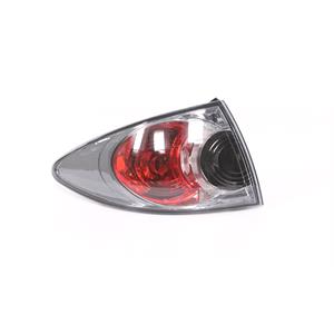 Lights, Left Tail Lamp (Light Grey Bezel, Estate Models) for Mazda 6 Station Wagon 2005 2007, 