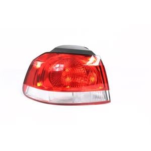 Lights, Left Rear Lamp (Outer, On Quarter Panel, Replaces Hella Type, Supplied Without Bulbholder) for Volkswagen GOLF VI 2009 on, HELLA