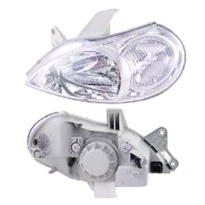 Lights, Kia Rio 2001 2002 LH Headlight, With Load Level Adjustment, Supplied With Motor, 