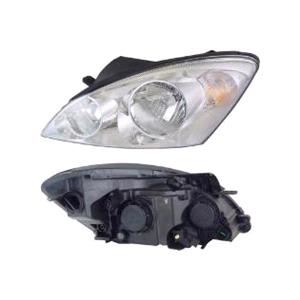 Lights, Left Headlamp (Halogen, Takes H7 / H1 Bulbs, Supplied With Motor and Bulbs, Original Equipment) for Kia CEE'D Hatchback 2007 2009, 