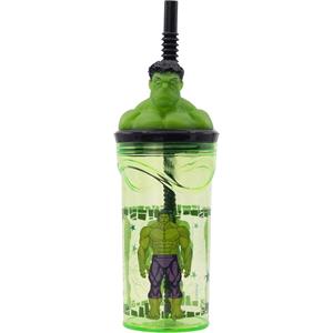 Kids Travel Accessories, The Incredible Hulk 3D Figurine Tumbler Cup   360ml, 