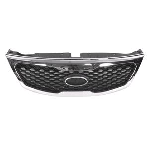 Grilles, KIA Sorento 2010 2014 Grille, Matte Black, With Chrome Surround, 