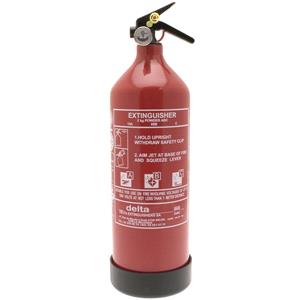 Site Safety, ABC Dry Powder Fire Extinguisher with Gauge   2kg, DELTA