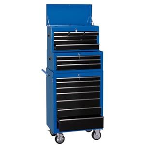 Tool Cabinets and Tool Chests, Draper 11541 26 inch Combination Roller Cabinet and Tool Chest 16 Drawer   , Draper