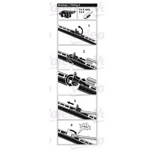 Wiper Blades By Size, 116148 WIPER BLADE 600mm   24, Valeo