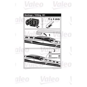 Wiper Blades By Size, 116341 WIPER BLADE 600+600mm   24+24, Valeo