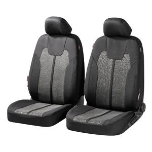 Seat Cushions, Walser Basic Zipp It Corso Front Car Seat Covers (with side bolster protection)   Black, Walser