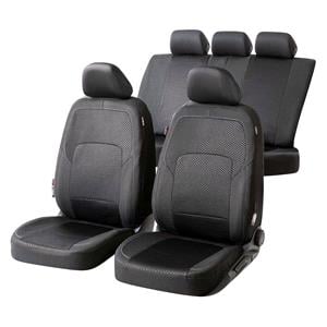 Seat Covers, Walser Premium Zipp It Logan Car Seat Cover Set with Zip System   Black/ Silver   Audi E TRON 2018 Onwards, Walser