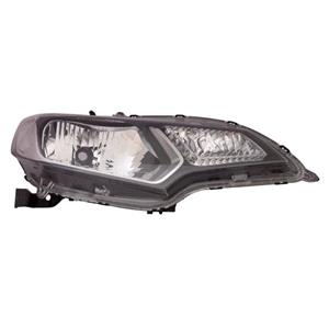 Lights, Right Headlamp (Halogen, Takes H4  Bulb, Supplied With Motor) for Honda JAZZ IV 2014 on, 