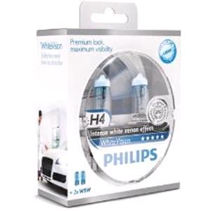 Bulbs   by Vehicle Model, Philips WhiteVision 12V 60/55W H4 Headlight Dipped Beam Bulb (Twin Pack) for Volkswagen Transporter Bus 1999   2003, Philips