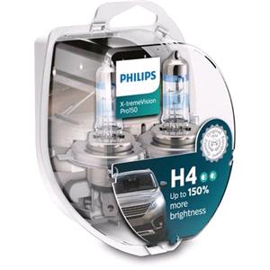 Bulbs   by Bulb Type, Philips X tremeVision 12V H4 60/55W P43t 38 +150% Brighter Bulb   Twin Pack, Philips