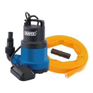 Submersible Water Pumps, Draper 12429 Submersible Clean Water Pump with Float Switch and Layflat Hose, 191L/min, 550W, Draper