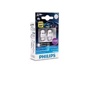 Bulbs - by Bulb Type, Philips T10 CerLight 6000k 12V X2, Philips