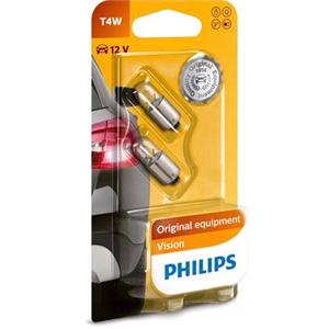 Bulbs   by Bulb Type, Philips Vision 12V T4W BA9s Bulb   Twin Pack, Philips