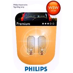 Bulbs   by Vehicle Model, Philips License Plate W5W Bulb for Fiat Doblo Mpv 2010 Onwards, Philips