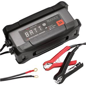 Battery Charger, Schumacher Rugged SPX458, 3A 12V Battery Charger and Maintainer, Schumacher