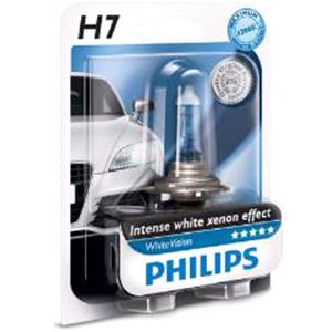 Bulbs   by Bulb Type, Philips WhiteVision 12V H7 55W Bulb   Single, Philips