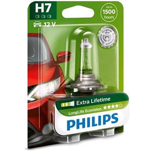 Bulbs   by Bulb Type, Philips LongLife EcoVision 12V H7 55W Bulb   Single, Philips