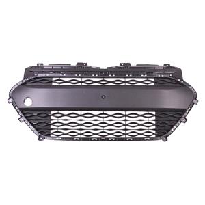 Grilles, Hyundai i10 2014 2017 Front Bumper Grille, Centre, Grained, Dark Grey, 