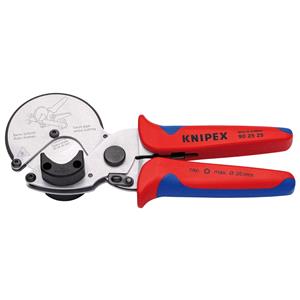 Plastic Pipe Cutting, Knipex 13165 Pipe Cutter for Composite and Plastic Pipes with Multi component Grips, 210mm, Draper
