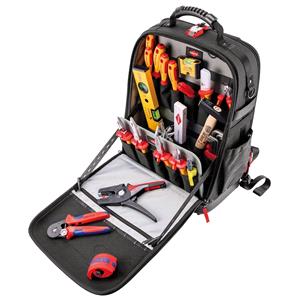 Tool cases, Knipex 13175 Tool backpack Modular X18 for Electrician, Draper