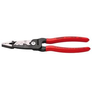 Wire Strippers, KNIPEX 13190 ME Wire Stripper with Plastic Coated Handles, 200mm, Draper