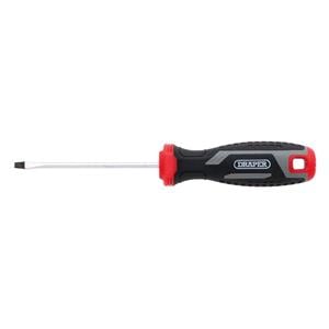 Screwdrivers, Draper 13385 Slotted Soft Grip Screwdriver, SL3 x 75mm, Draper