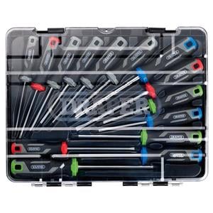 Screwdriver Sets, Draper 13437 Soft Grip Screwdriver Set with Draper TX STAR (14 Piece), Draper