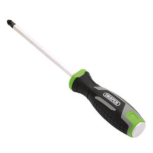 Screwdrivers, Draper 13454 Pound Thru Pozi Soft Grip Screwdriver, PZ3 x 150mm, Draper