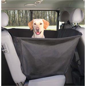 Dog and Pet Travel Accessories, Full Coverage Back Seat Protector With High Side Parts   150 x 135cm   Black, Trixie