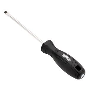 Screwdrivers, Draper 13536 Slotted Hard Grip Screwdriver, 5.5 x 125mm, Draper