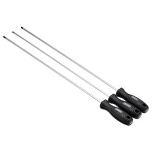 Screwdriver Sets, Draper 13580 Long Reach Hard Grip Screwdriver Set (3 Piece), Draper