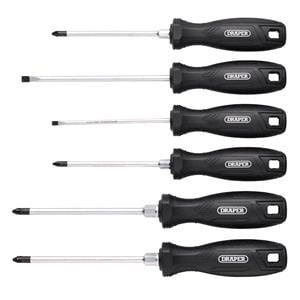 Screwdriver Sets, Draper 13582 Hard Grip Screwdriver Set (6 Piece), Draper