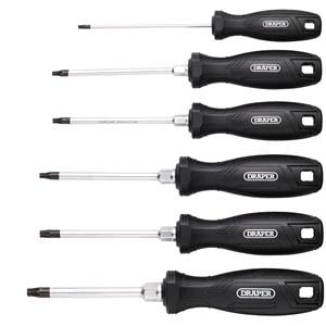 Screwdriver Sets, Draper 13585 TX STAR Hard Grip Screwdriver Set (6 Piece), Draper