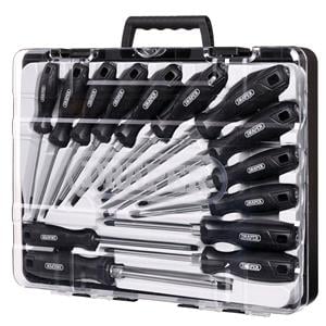 Screwdriver Sets, Draper 13588 Hard Grip Screwdriver Set with Draper TX STAR (14 Piece), Draper