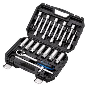 Wheel Nut Sockets, Draper 13604 Shock Absorber Strut Nut Kit, 1/2" Sq. Dr. (19 Piece), Draper