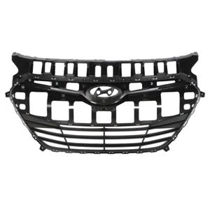 Grilles, Hyundai i30 2012 2015 Front Bumper Grille, Centre Section, Matte Dark Grey, 