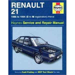 Haynes DIY Workshop Manuals, Renault 21 Haynes Manual,  Petrol (86   94), Haynes